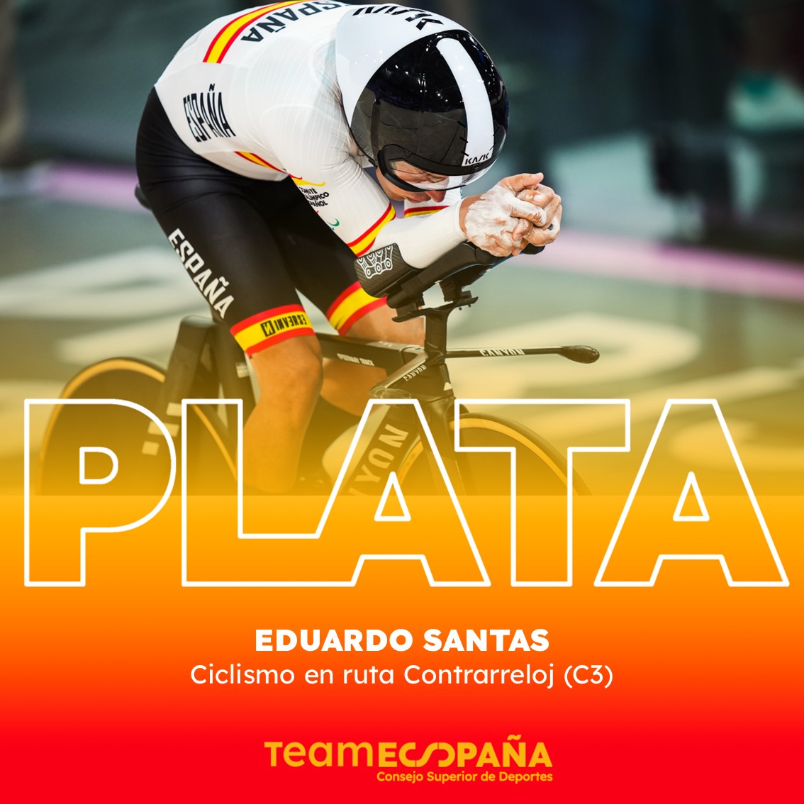 Edu Santas logra la medalla de plata en los Juegos Paral&iacute;mpicos de Par&iacute;s 2024